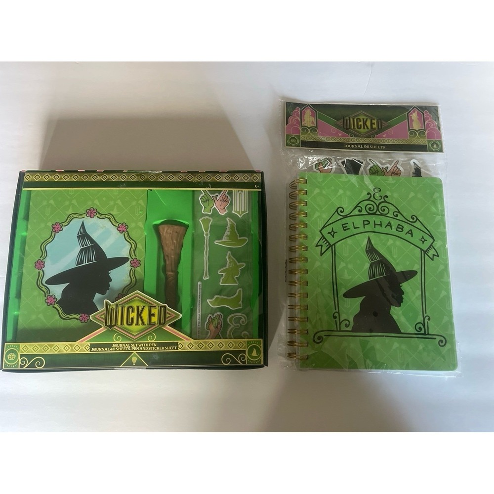 Wicked "Elphaba" Journal & Sticker Set – NEW/SEALED‎
